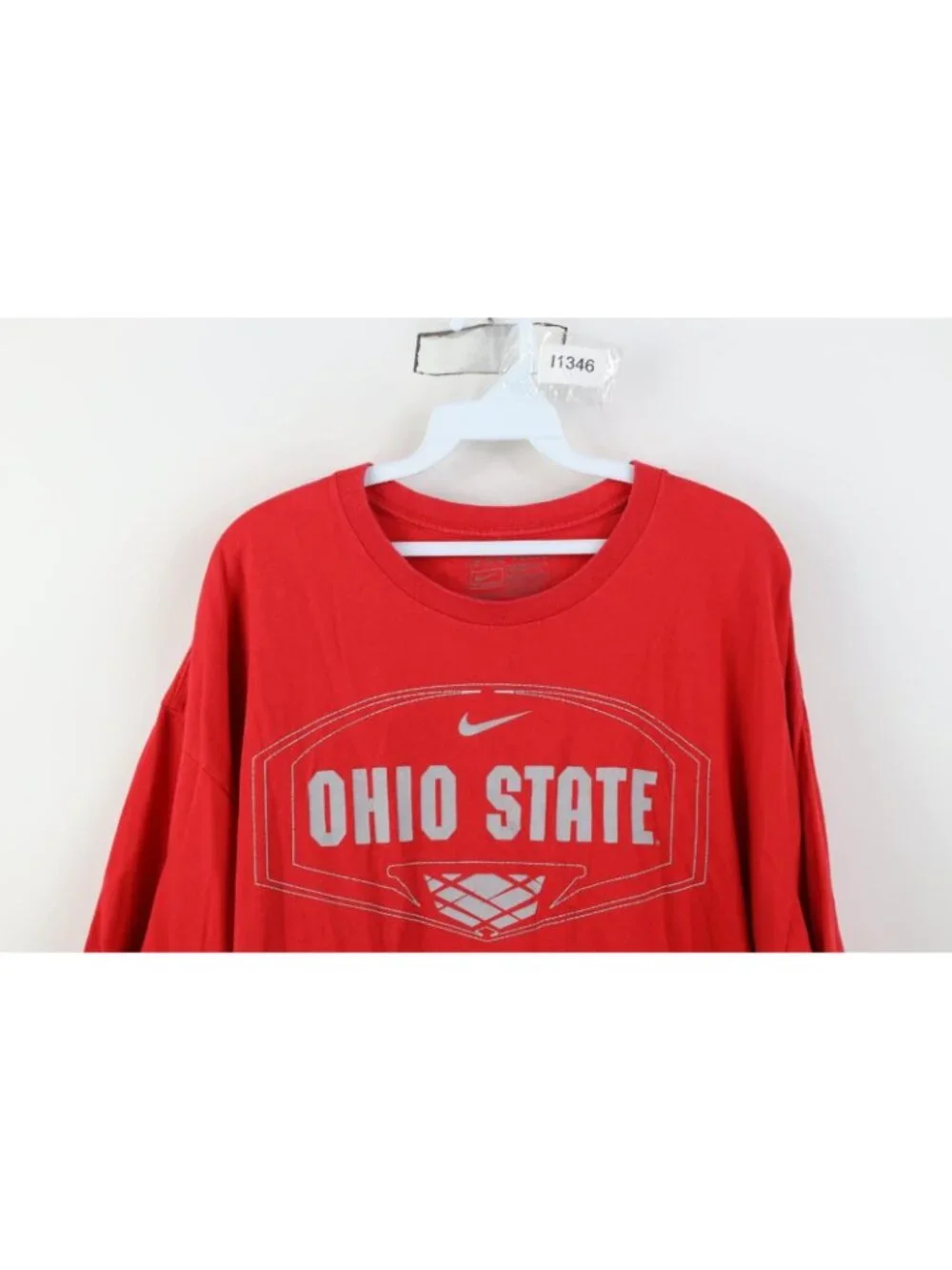 Vtg Nike Mens 2XL Travis Scott Swoosh Ohio State University Basketball T-Shirt